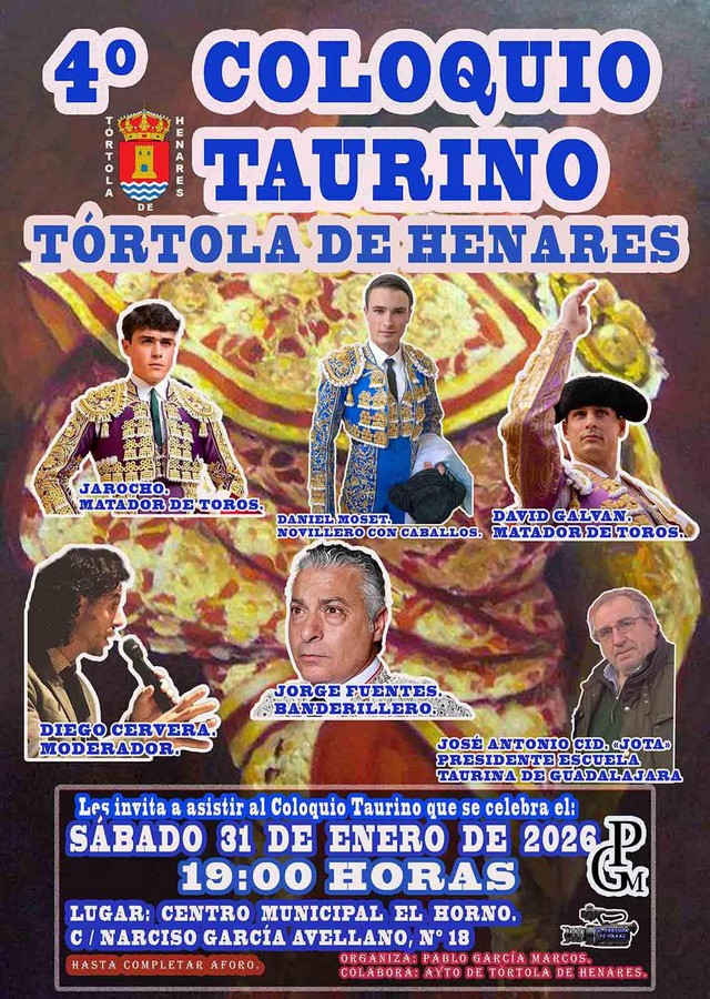 Cuarto coloquio taurino en Tórtola de Henares