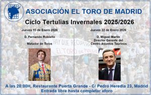 Invitados en las tertulias de la Asociación El Toro de Madrid