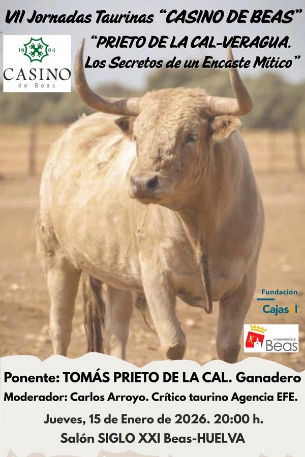 Prieto de la Cal, en las Jornadas Taurinas 'Casino de Beas'