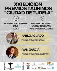 XXI Edición de los Premios Taurinos 'Ciudad de Tudela'