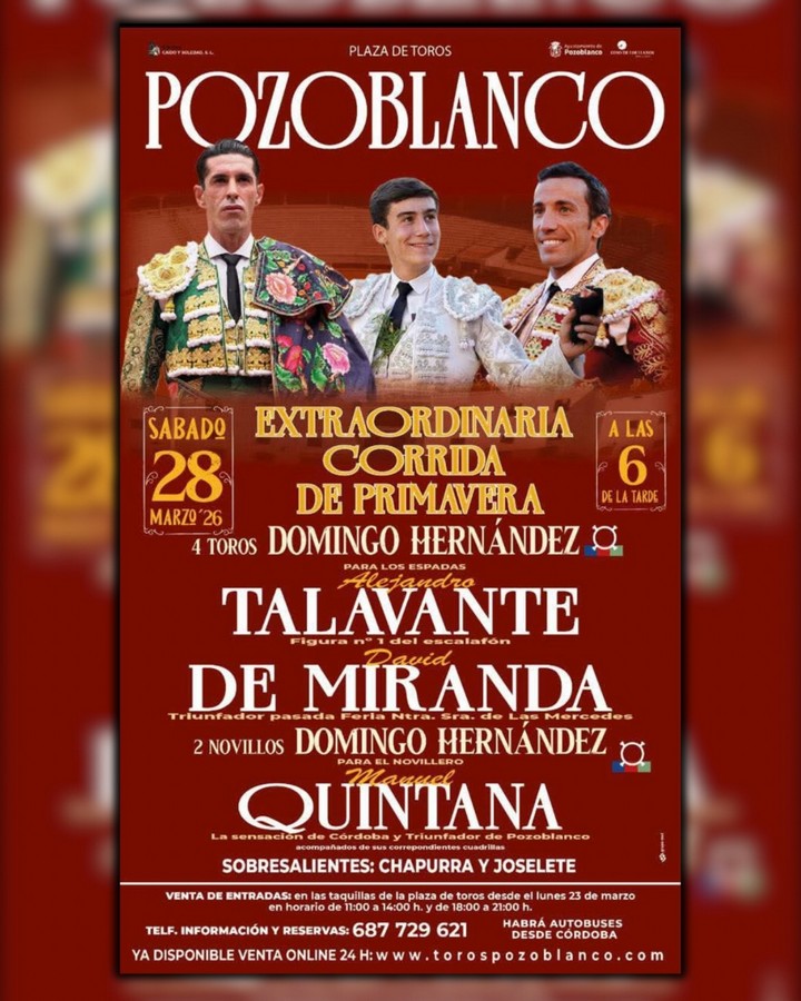 Corrida extraordinaria de primavera en Pozoblanco