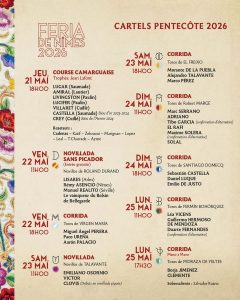 Carteles de la Feria de Pentecostés de Nimes