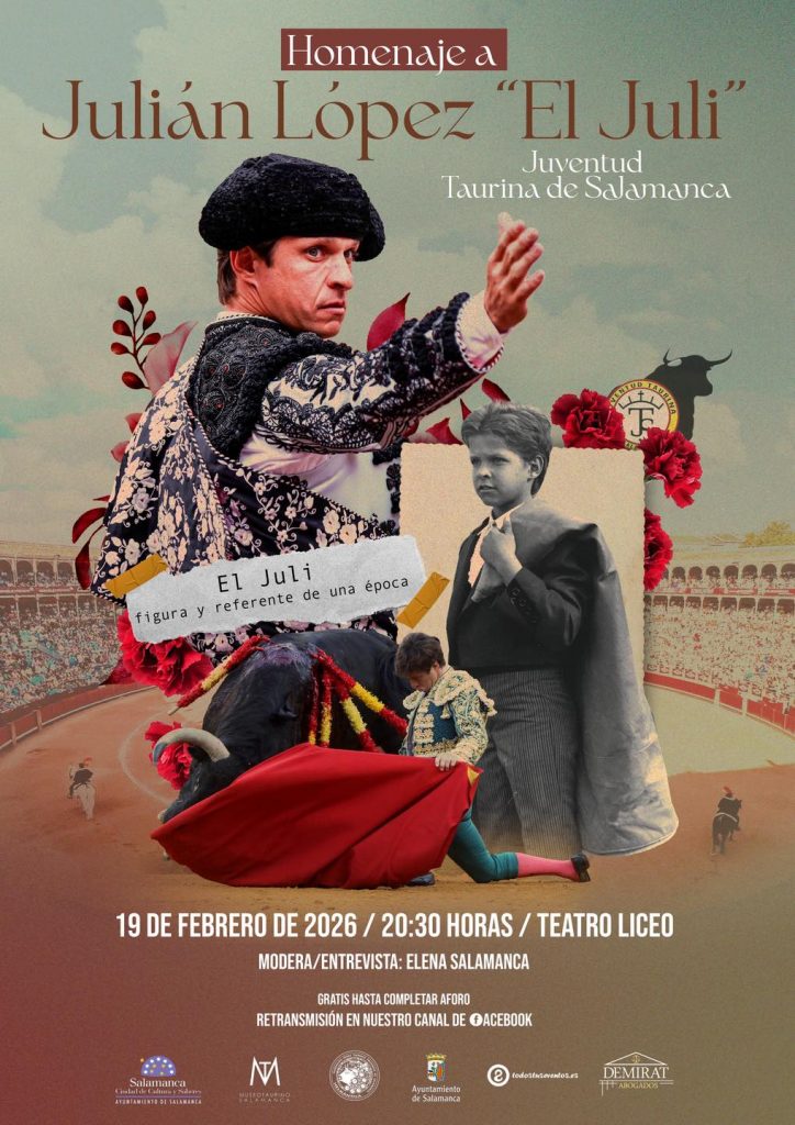 La Juventud Taurina de Salamanca homenajeará a 'El Juli'