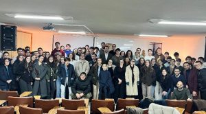 Jarocho con los universitarios en Valladolid
