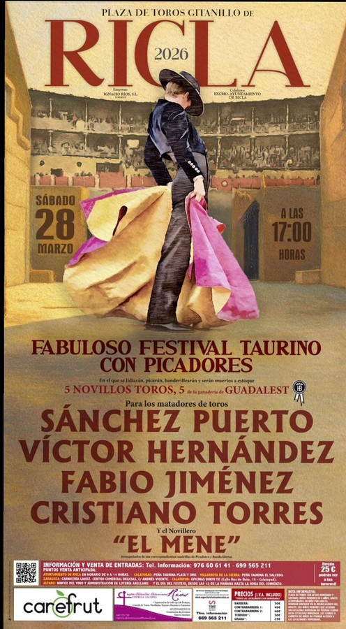 Cartel con grandes alicientes en el festival de Ricla