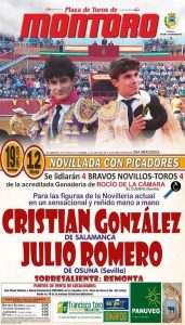 Mano a mano entre novilleros punteros en Montoro