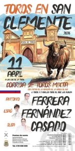 Corrida de toros mixta en San Clemente el 11 de abril