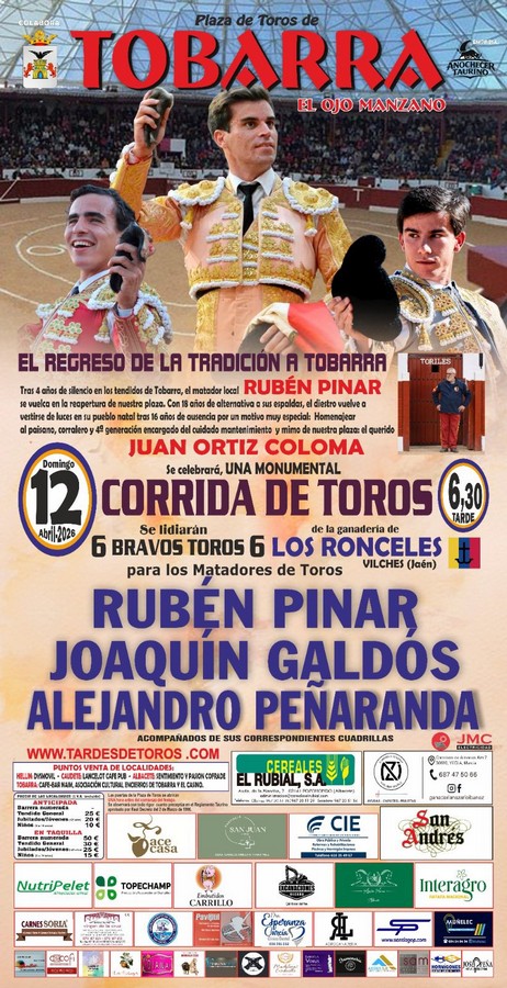 Las corridas de toros regresan a Tobarra