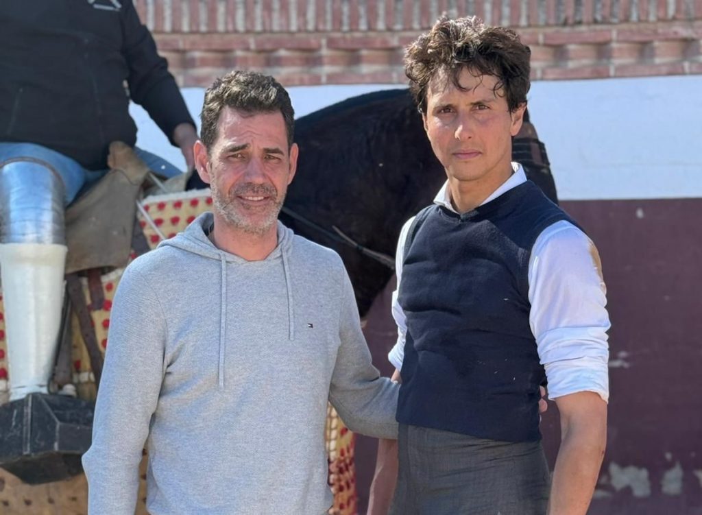 Tentadero de Roca Rey en la ganadería de San Isidro