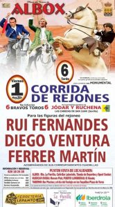 Corrida de rejones el 1 de mayo en Albox