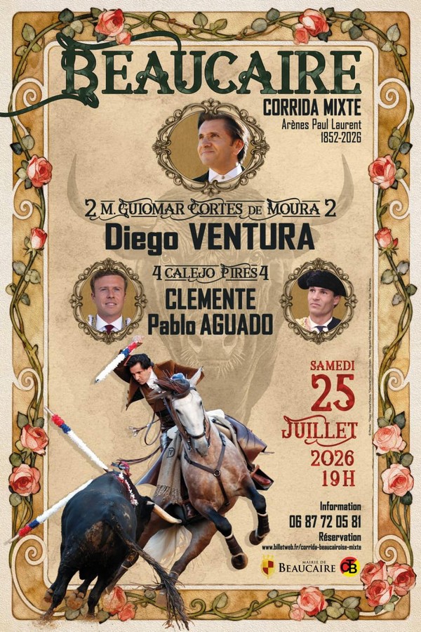 Beaucaire presenta un cartelazo para el 25 de julio