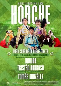 Molina, Tristán Barroso y Tomás González, el 1 de mayo en Horche