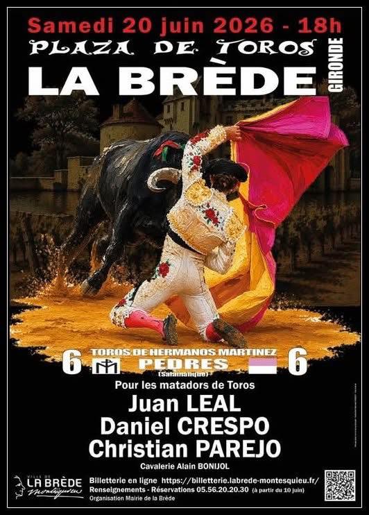 Terna de jóvenes toreros en La Brède