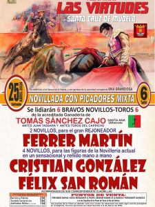 Novillada con picadores mixta en Las Virtudes