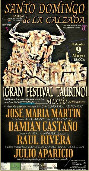 Festival taurino mixto en Santo Domingo de la Calzada