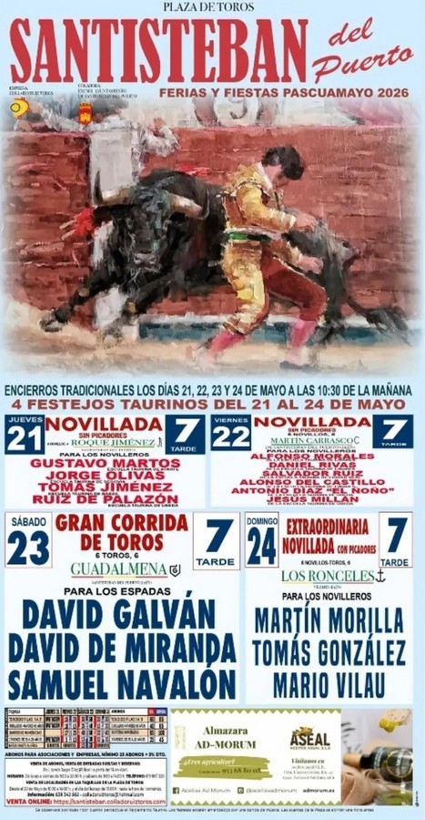 Santisteban del Puerto ya tiene carteles para su Pascuamayo 2026