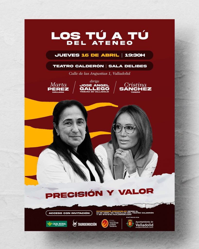 Cristina Sánchez y Marta Pérez, en el Ateneo Cultural de Valladolid