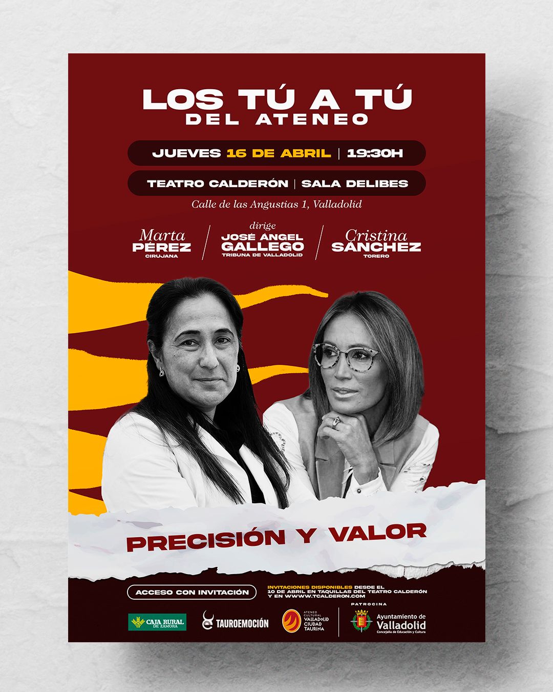 Cristina Sánchez y Marta Pérez, en el Ateneo Cultural de Valladolid