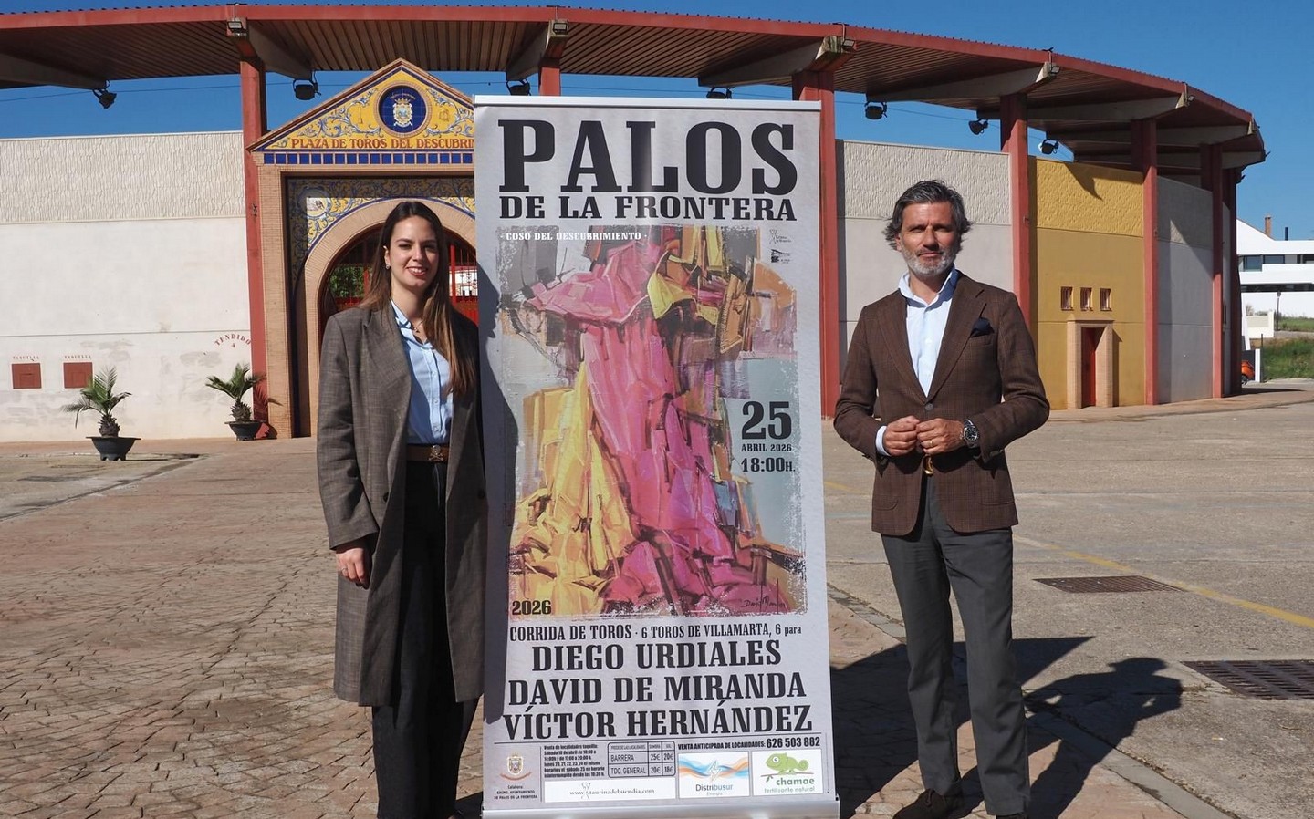 Cartelazo en Palos de la Frontera por San Jorge