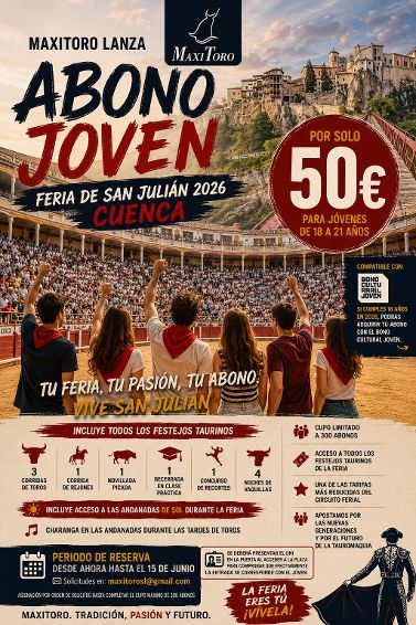 MaxiToro lanza un abono joven para la Feria de San Julián