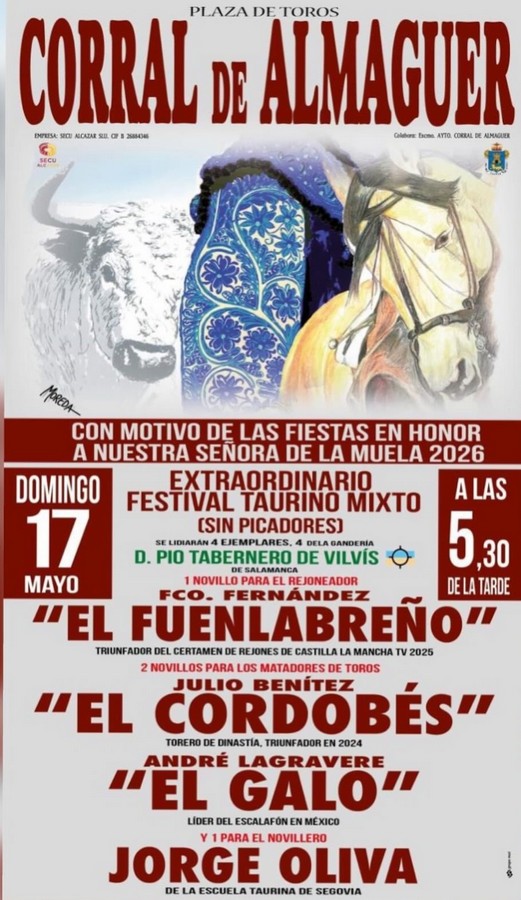 Festival taurino mixto en Corral de Almaguer