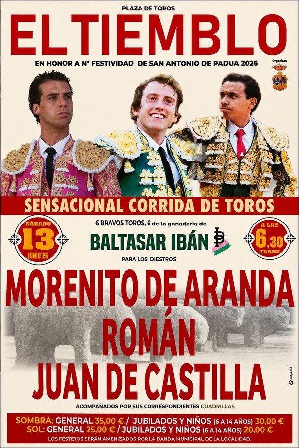 Corrida de toros de Baltasar Ibán en El Tiemblo