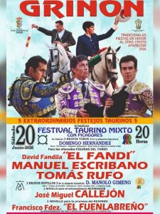 Cartel para el festival taurino de Griñón