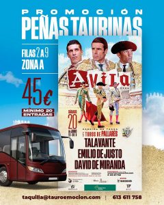 Promoción para las peñas taurinas en Ávila