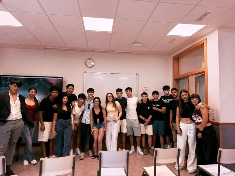 Tristán Barroso en el Instituto Gloria Fuertes
