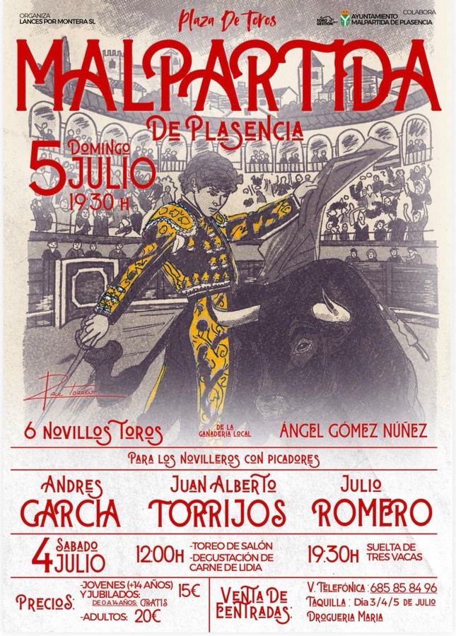 Malpartida de Plasencia remata el cartel de su novillada