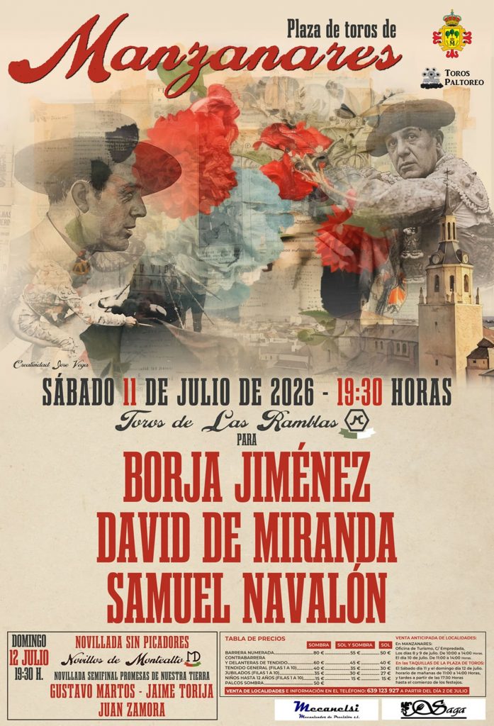 Manzanares ya tiene cartel para su Feria Taurina
