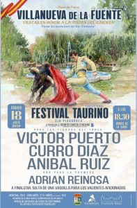 Festival taurino el 18 de julio en Villanueva de la Fuente