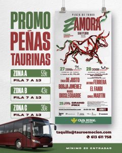 Importante promoción para las peñas taurinas en Zamora