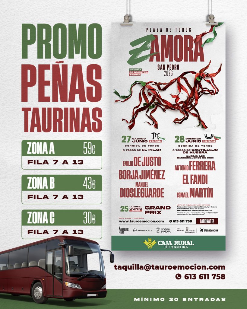 Importante promoción para las peñas taurinas en Zamora