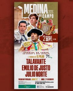 Cartel con alicientes en Medina del Campo