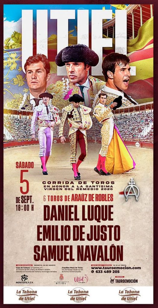 Utiel ya tiene cartel para la corrida de toros de su Feria
