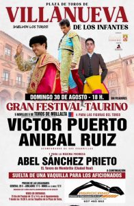 Festival taurino en Villanueva de los Infantes el 30 de agosto