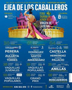 Nueve festejos taurinos en la Feria de Ejea de los Caballeros