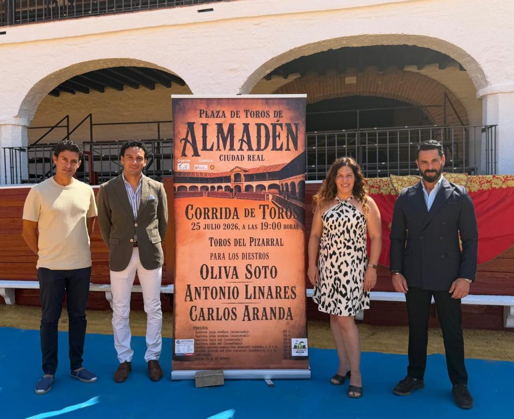 Oliva Soto, Antonio Linares y Carlos Aranda, cartel para Almadén