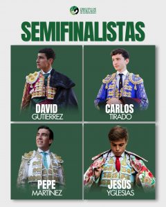 Los cuatro novilleros semifinalistas del Circuito de Extremadura