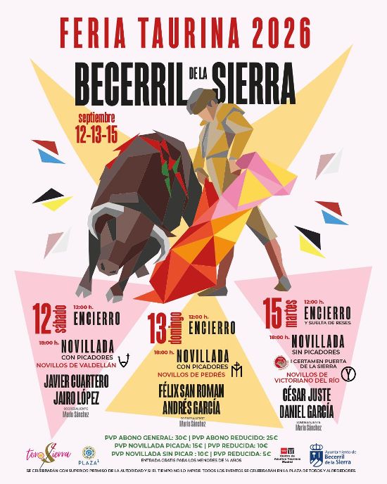 Tres novilladas en la Feria de Becerril de la Sierra