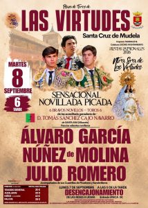 Novillada picada en Las Virtudes el 8 de septiembre