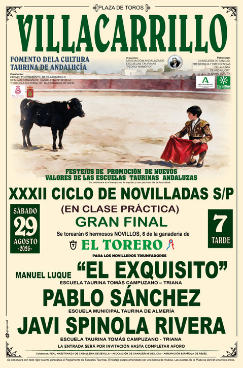 La final del Ciclo de las Escuelas Taurinas de Andalucía, con cartel