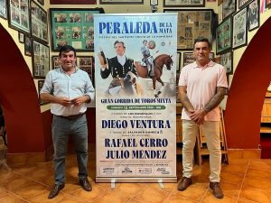 Diego Ventura encabeza la corrida mixta de Peraleda de la Mata