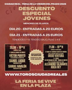 Descuento especial para jóvenes en la Feria de Ciudad Real