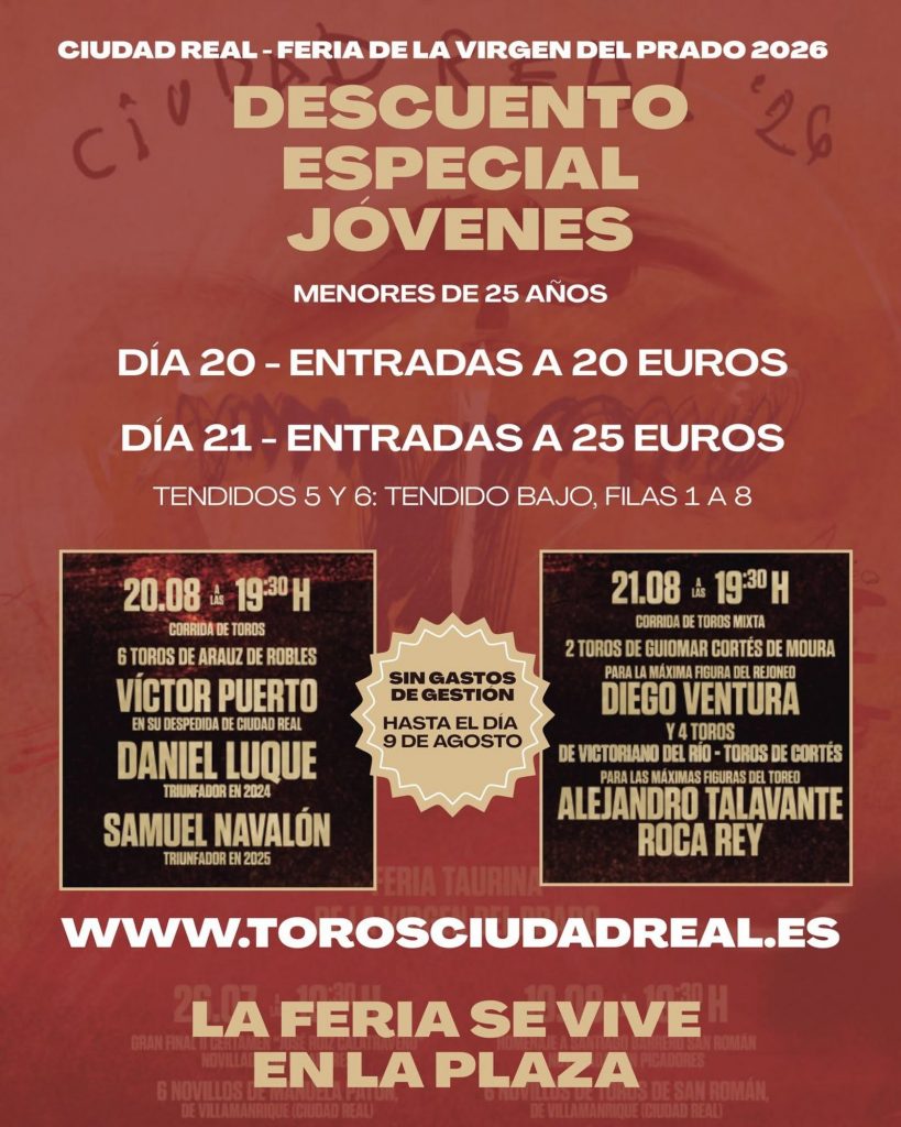 Descuento especial para jóvenes en la Feria de Ciudad Real