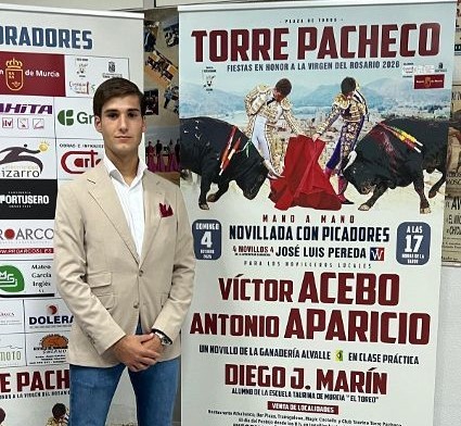 Antonio Aparicio regresa a Torre Pacheco el 4 de octubre