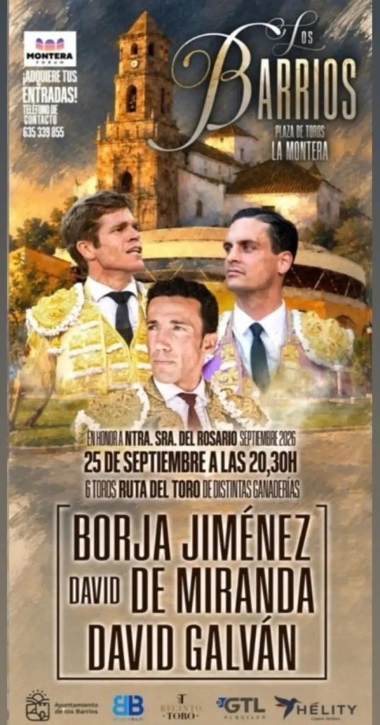 Corrida de toros en Los Barrios el 25 de septiembre