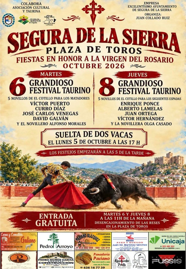 Carteles de lujo para los festivales de Segura de la Sierra