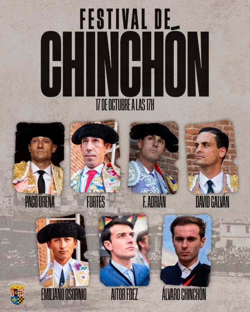 Chinchón cierra los diestros actuantes para su festival taurino